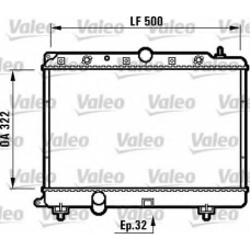 731817 VALEO Радиатор, охлаждение двигателя