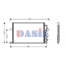 092150N AKS DASIS Конденсатор, кондиционер