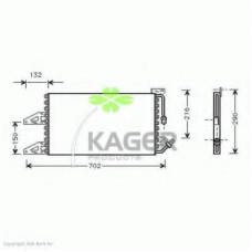 94-5144 KAGER Конденсатор, кондиционер