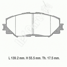 IBD-1201 IPS Parts Комплект тормозных колодок, дисковый тормоз