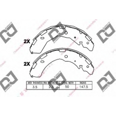 BS1370 DJ PARTS Комплект тормозных колодок