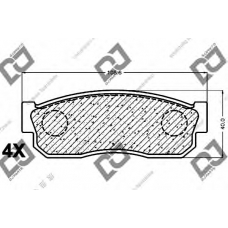 BP1191 DJ PARTS Комплект тормозных колодок, дисковый тормоз