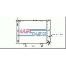 0300441 KUHLER SCHNEIDER Радиатор, охлаждение двигател