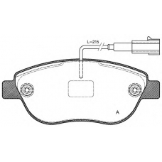 BPA0859.11 OPEN PARTS Комплект тормозных колодок, дисковый тормоз