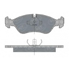 SP 122 SCT Комплект тормозных колодок, дисковый тормоз