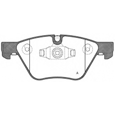 BPA1052.10 OPEN PARTS Комплект тормозных колодок, дисковый тормоз