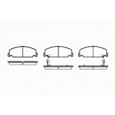 0182 12 KAWE Комплект тормозных колодок, дисковый тормоз