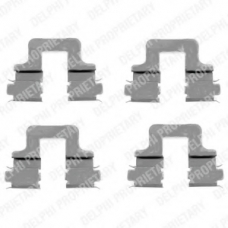 LX0379 DELPHI Комплектующие, колодки дискового тормоза