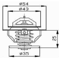 B.386.74 BEHR Термостат, охлаждающая жидкость