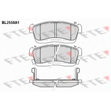 BL2558A1 FTE Комплект тормозных колодок, дисковый тормоз