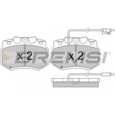 BP2276 BREMSI Комплект тормозных колодок, дисковый тормоз