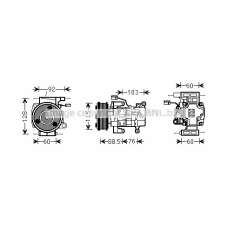 MZK251 AVA Компрессор, кондиционер