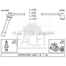 4.9686 FACET Комплект проводов зажигания