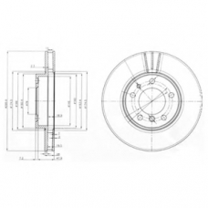 BG3037 DELPHI Тормозной диск