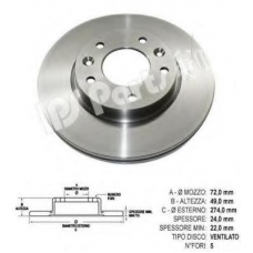 IBT-1K02 IPS Parts Тормозной диск