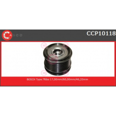 CCP10118 CASCO Ременный шкив, генератор