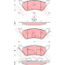 GDB4130 TRW Комплект тормозных колодок, дисковый тормоз