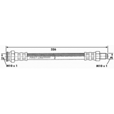 FBH6222 FIRST LINE Тормозной шланг