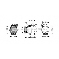 HYK222 AVA Компрессор, кондиционер