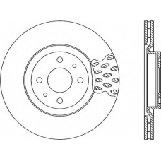 BDA1231.20 OPEN PARTS Тормозной диск