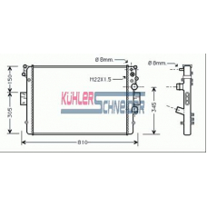 4108201 KUHLER SCHNEIDER Радиатор, охлаждение двигател