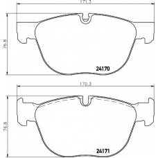 8DB 355 012-541 HELLA PAGID Комплект тормозных колодок, дисковый тормоз