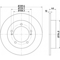 8DD 355 117-941 HELLA PAGID Тормозной диск