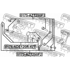 0176-NDE120R-KIT FEBEST Поршень, корпус скобы тормоза