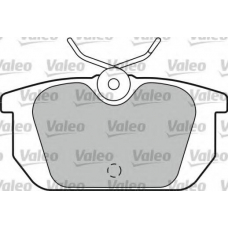 598142 VALEO Комплект тормозных колодок, дисковый тормоз