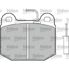 598349 VALEO Комплект тормозных колодок, дисковый тормоз