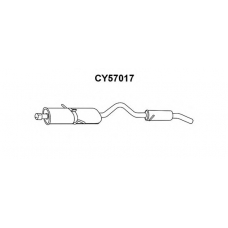 CY57017 VENEPORTE Глушитель выхлопных газов конечный