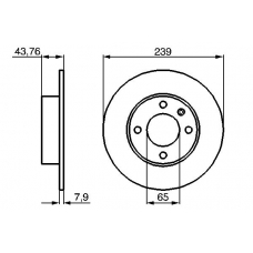 0 986 478 009 BOSCH Тормозной диск