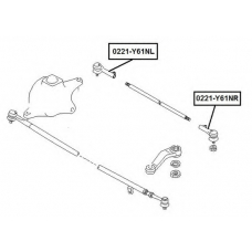 0221-Y61NL ASVA Наконечник поперечной рулевой тяги