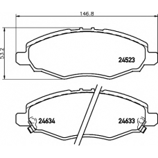 8DB 355 013-181 HELLA PAGID Комплект тормозных колодок, дисковый тормоз