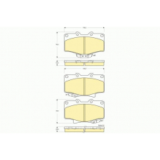 6133839 GIRLING Комплект тормозных колодок, дисковый тормоз