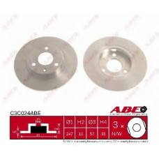 C3C024ABE ABE Тормозной диск