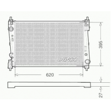 DRM09112 DENSO Радиатор, охлаждение двигателя