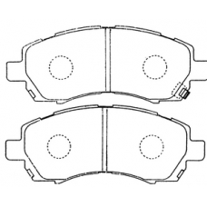 PN-7398 JNBK Колодки тормозные