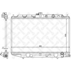 10-25824-SX STELLOX Радиатор, охлаждение двигателя