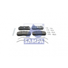 096.607 SAMPA Комплект тормозных колодок, дисковый тормоз