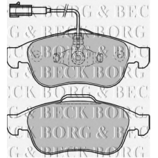 BBP2245 BORG & BECK Комплект тормозных колодок, дисковый тормоз
