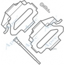 KIT431 APEC Комплектующие, тормозные колодки