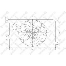 29-99271-SX STELLOX Вентилятор, охлаждение двигателя