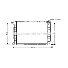 FDA2261 AVA Радиатор, охлаждение двигателя