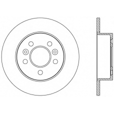 BDA2503.10 OPEN PARTS Тормозной диск