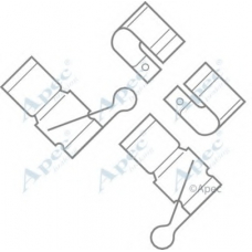 KIT570 APEC Комплектующие, тормозные колодки