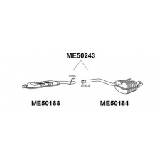 ME50243 VENEPORTE Глушитель выхлопных газов конечный