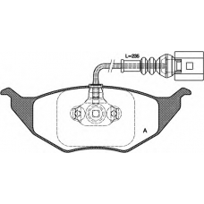 BPA0718.11 OPEN PARTS Комплект тормозных колодок, дисковый тормоз