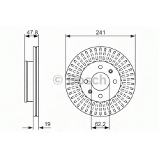 0 986 479 962 BOSCH Тормозной диск