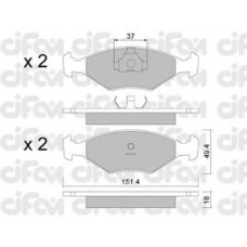 822-057-2 CIFAM Комплект тормозных колодок, дисковый тормоз